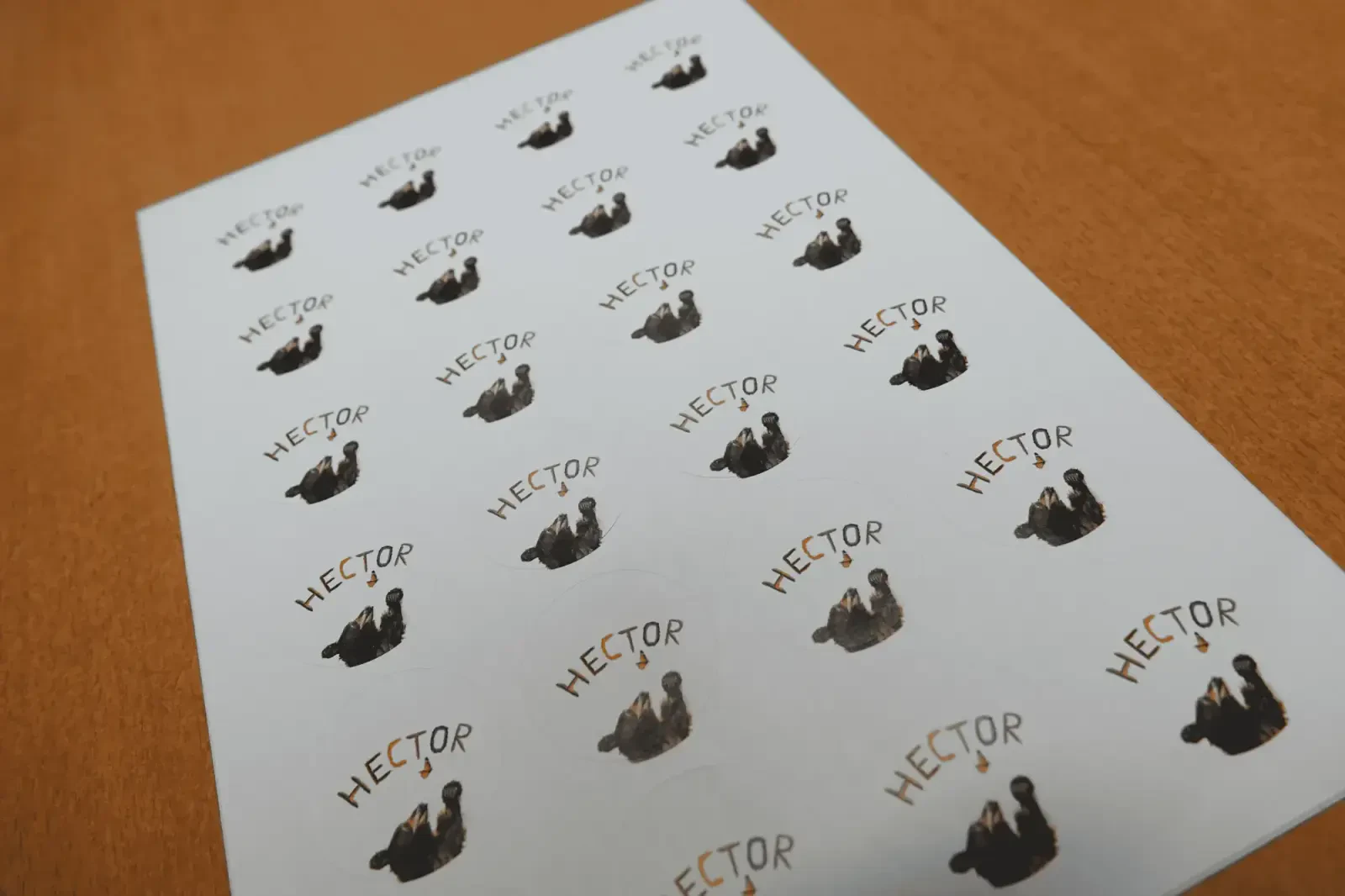 Reeds gedrukte stickers