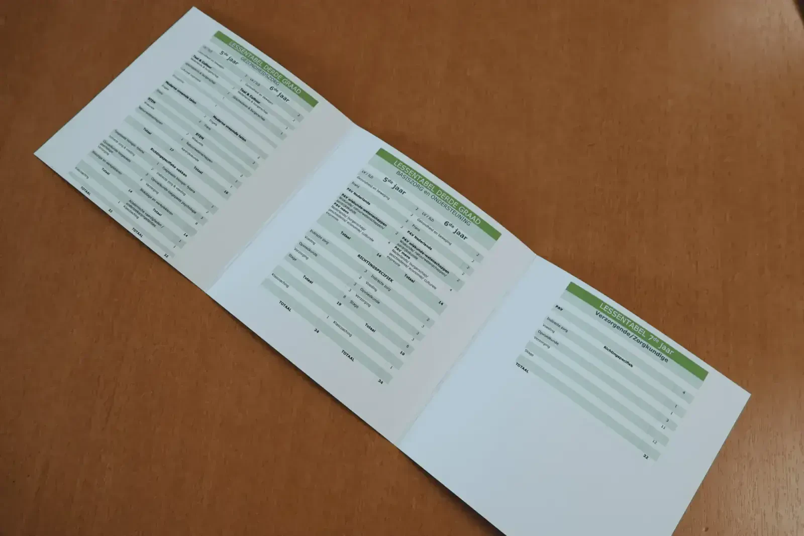 Reeds gedrukte flyers