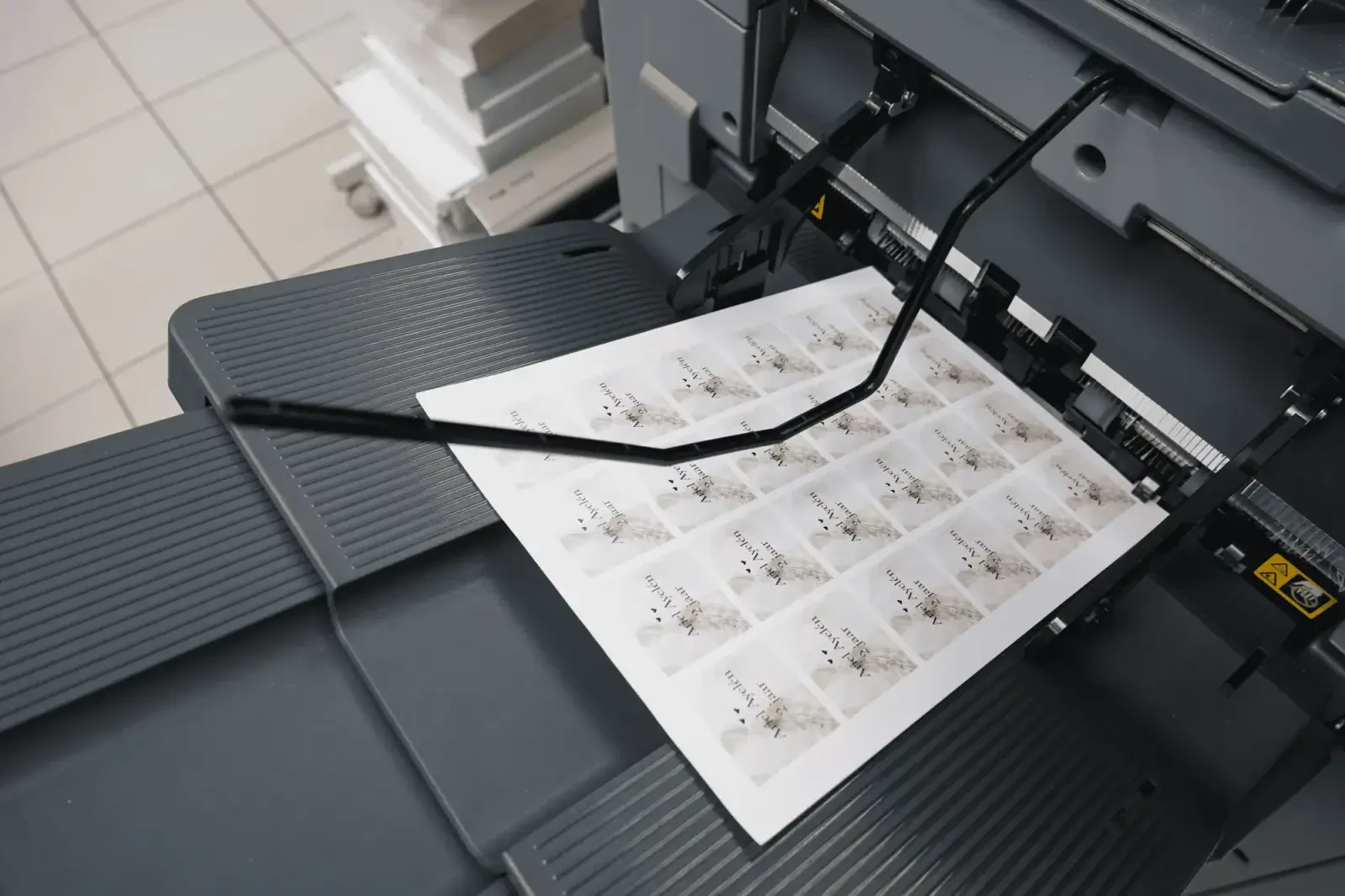 Reeds gedrukte stickers